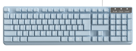 104-key Layout Carbon Film Keys 376g Waterproof HIPS Material Plug-and-play USB Customizable For Office Workers