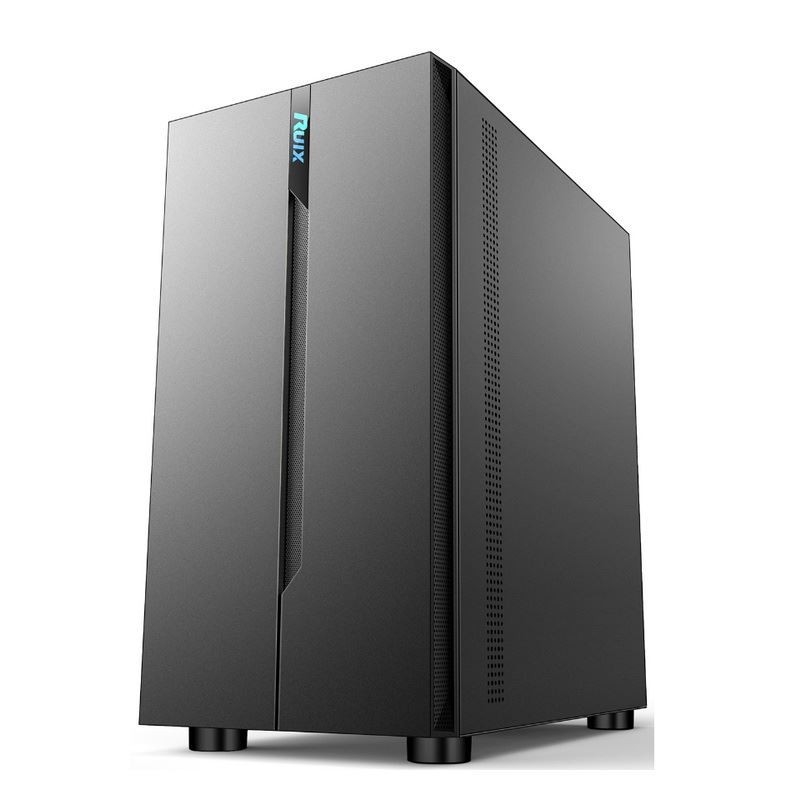 Case per computer ETEK - Pannello sinistro apertabile Fornitura di alimentazione Montatura inferiore Ventilatori RGB installabili Pannello semplice e generoso