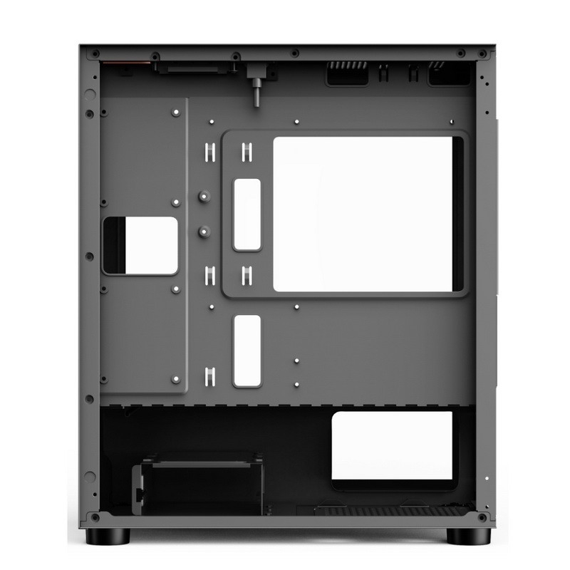 Case per computer ETEK - Pannello sinistro apertabile Fornitura di alimentazione Montatura inferiore Ventilatori RGB installabili Pannello semplice e generoso