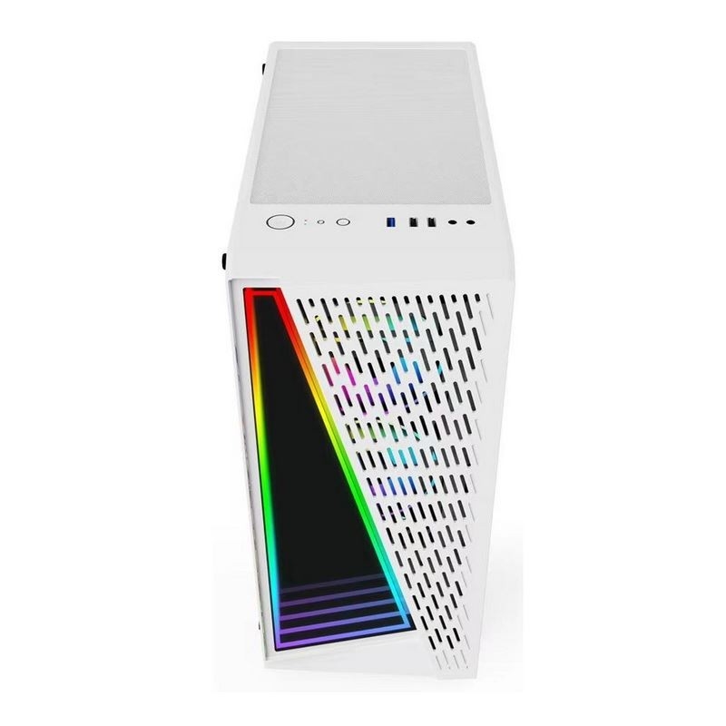 Abbagli i fan di sostegno ARGB di effetto tunnel di tempo in 12cm in bianco e nero sono disponibile. Il pannello laterale è vetro temperato.