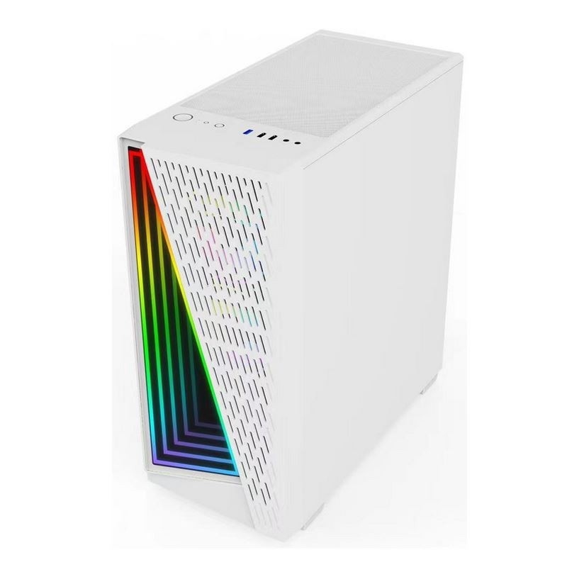 Abbagli i fan di sostegno ARGB di effetto tunnel di tempo in 12cm in bianco e nero sono disponibile. Il pannello laterale è vetro temperato.