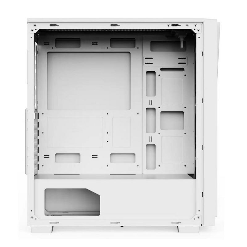 Abbagli i fan di sostegno ARGB di effetto tunnel di tempo in 12cm in bianco e nero sono disponibile. Il pannello laterale è vetro temperato.