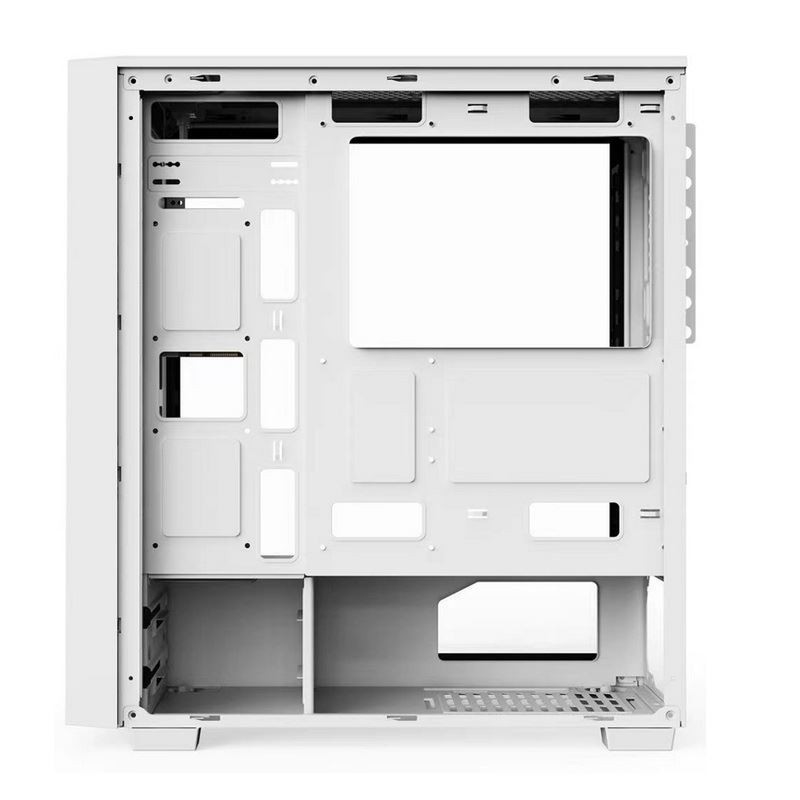 Abbagli i fan di sostegno ARGB di effetto tunnel di tempo in 12cm in bianco e nero sono disponibile. Il pannello laterale è vetro temperato.