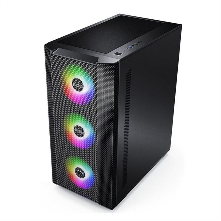 Custodia per computer con filtro antipolvere dal design magnetico Supporta 6 ventole ATX Mid-Tower PC Gaming Case Pannello laterale in vetro Gestione cavi