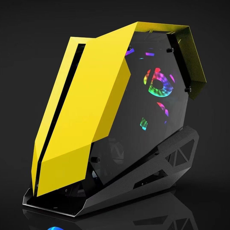 I dispositivi di raffreddamento della cassa del computer di gioco del PC di Camaro MidTower ATX raffreddano il pannello dell'ingresso/uscita di USB 3,0 del Governo del CPU