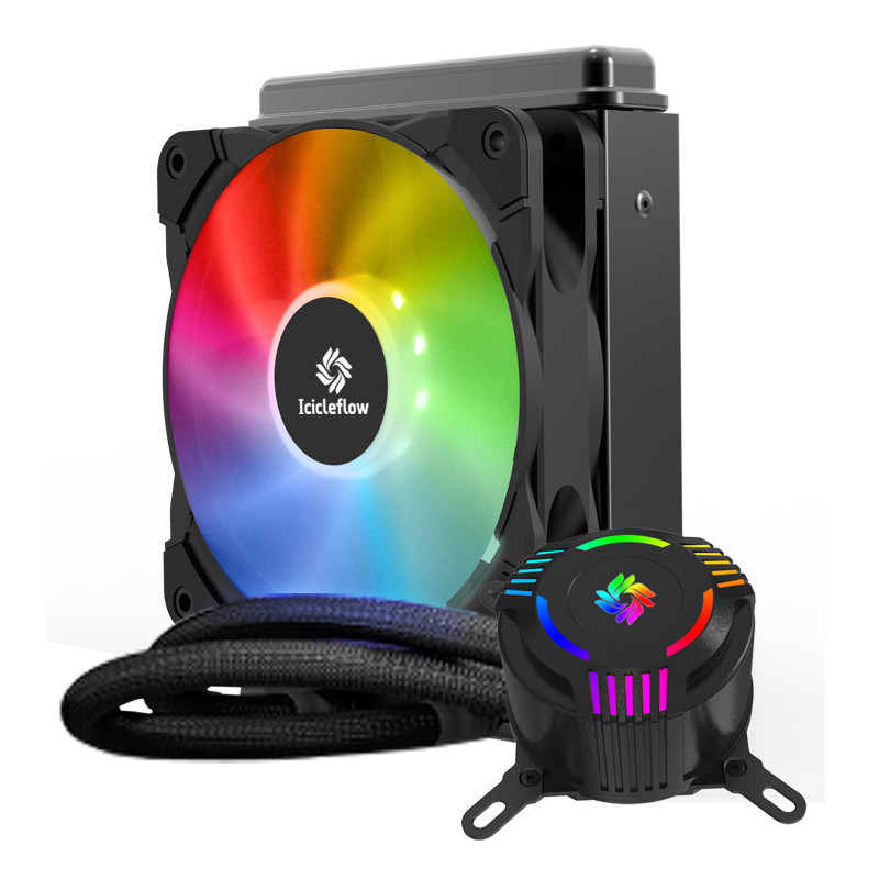 pompa a perfetta tenuta di flusso del radiatore dei dispositivi di raffreddamento della cassa del computer del CPU di 120mm RGB alta per il CPU di AMD/Intel
