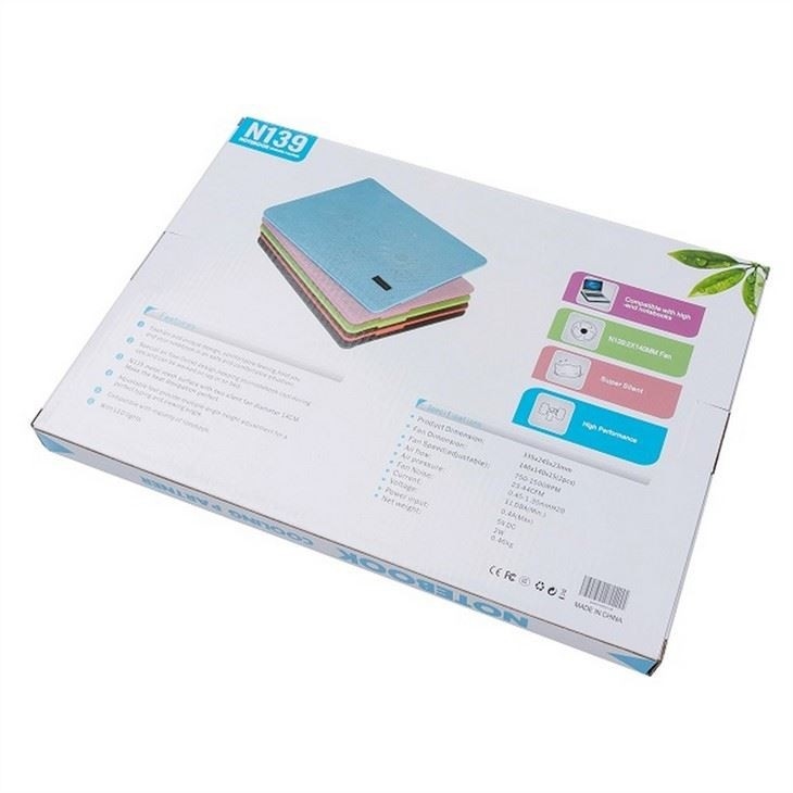 ETEK Laptop Cooling Pad - OEM 2 Ventilatori Notebook Cooler Stand Laptop Air Cooler Pad 4W Cinque colori disponibili