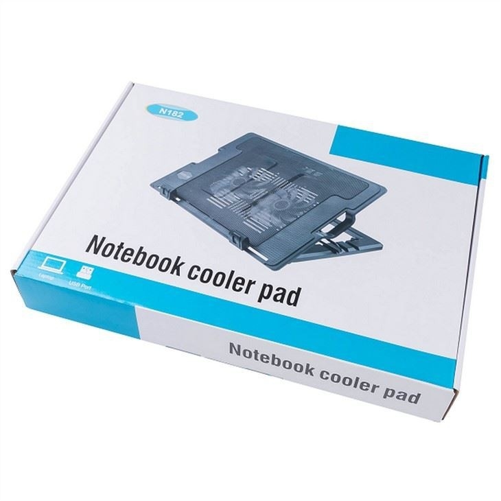 Ventilatore per laptop ETEK - Sistema di raffreddamento per laptop RGB da 14 pollici personalizzato, silenzioso, con ampia inclinazione