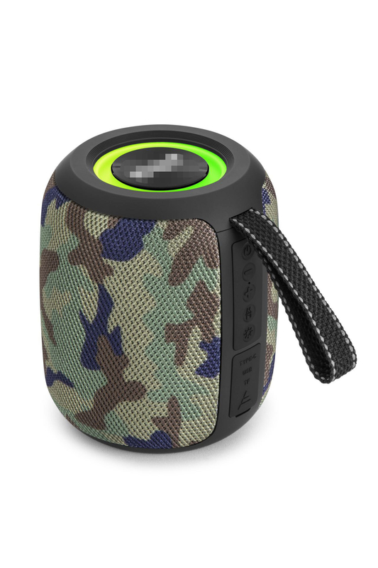 Portatile 10W Hi-Fi Running Marquee Radio Bluetooth altoparlante con luci, adatto per l'accoppiamento con un televisore o proiettore per godere di tempo audio e video domestici di alta qualità