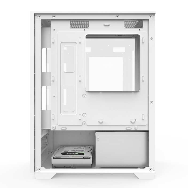 Micro-ATX ITX PC Gaming Case 1 HDD Bay 1 SSD Drive Bay Entrambi in bianco e nero