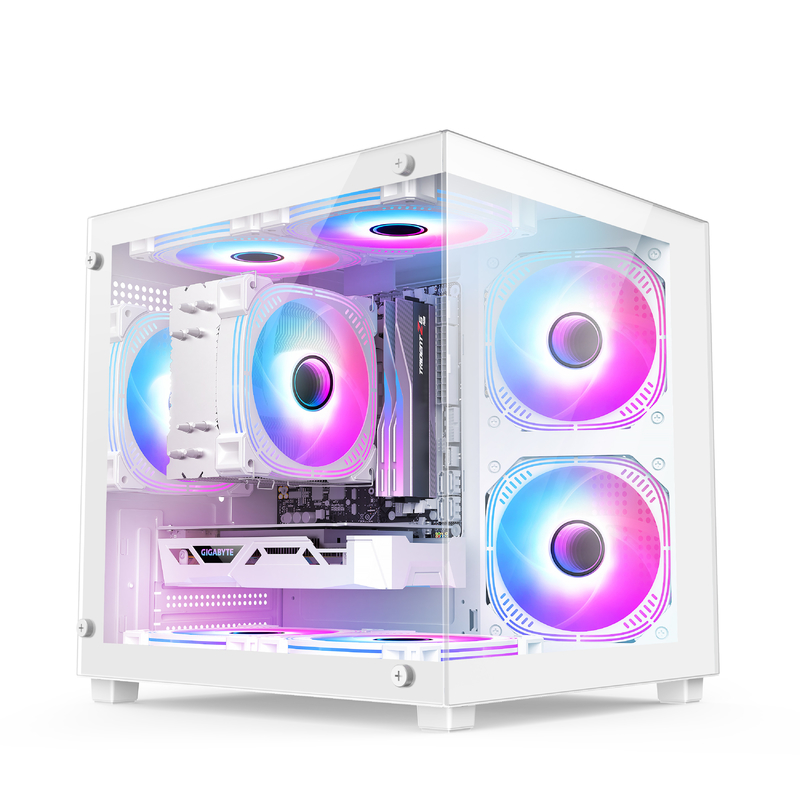 Micro-ATX / ITX PC Case Awesome Dissipation Calore Supporta un sacco di diverse configurazioni di hardware per i professionisti del gioco