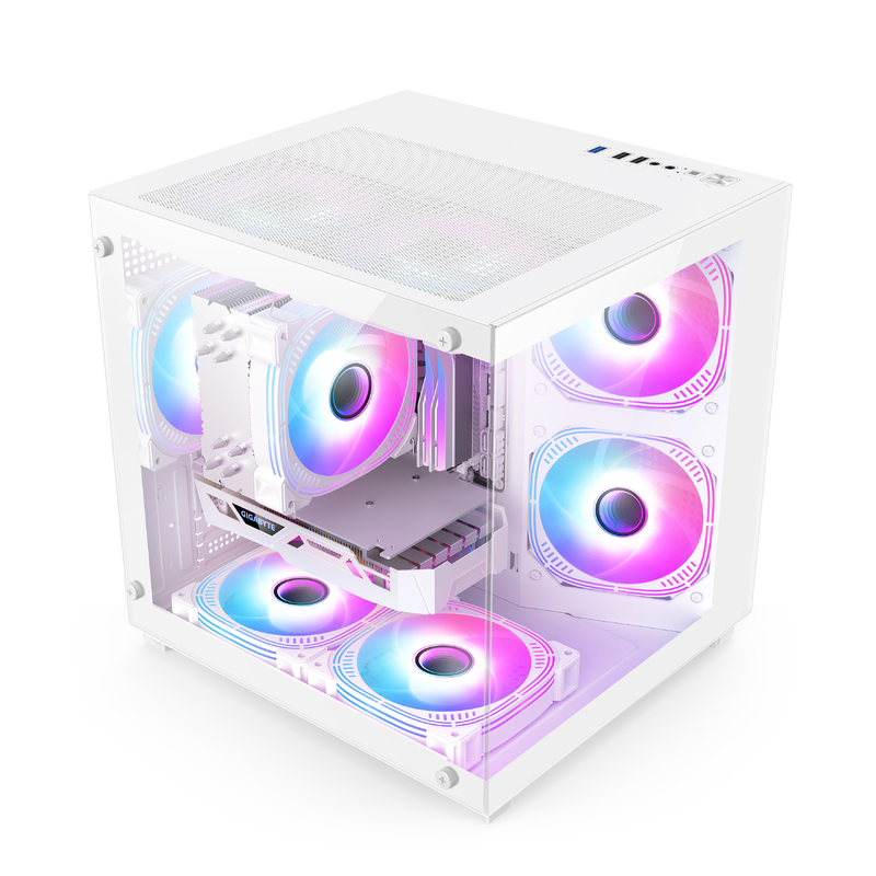 Micro-ATX / ITX PC Case Awesome Dissipation Calore Supporta un sacco di diverse configurazioni di hardware per i professionisti del gioco