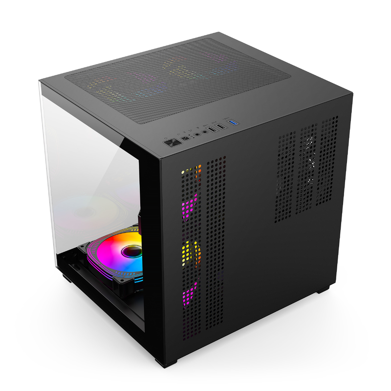 Micro-ATX / ITX PC Case Awesome Dissipation Calore Supporta un sacco di diverse configurazioni di hardware per i professionisti del gioco