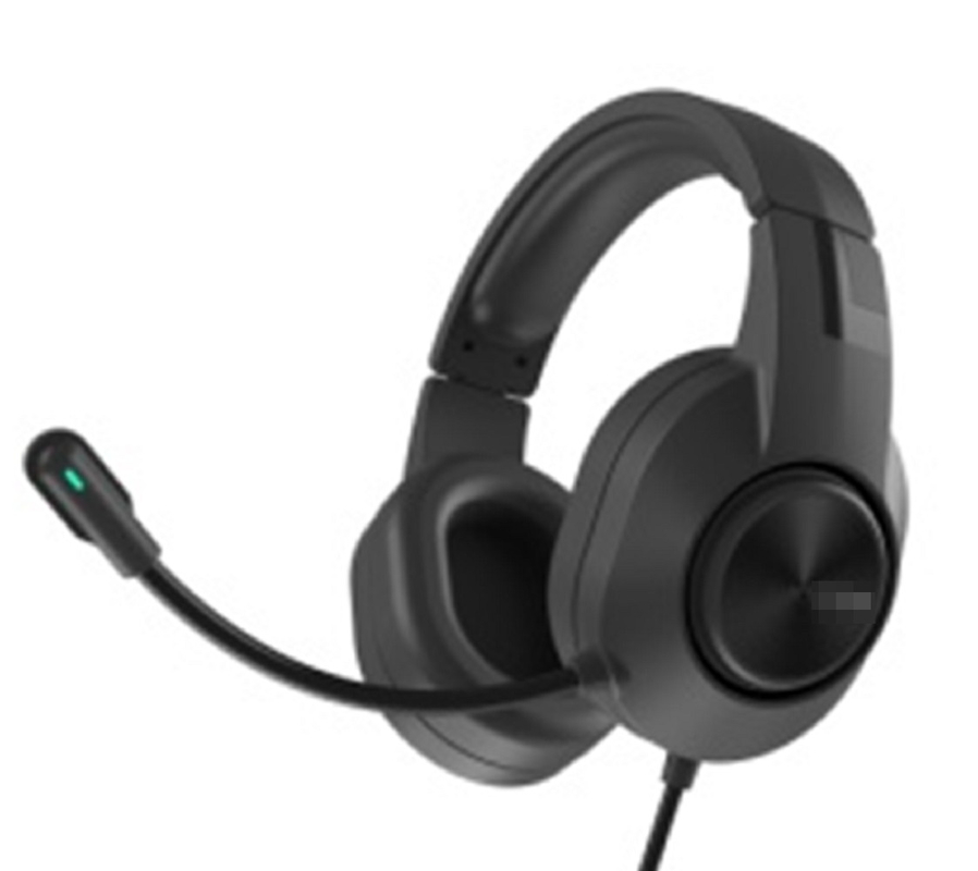 Auricolare per computer a doppia spina con effetti di illuminazione sorprendenti e qualità audio impressionante per godersi la musica e le conversazioni telefoniche