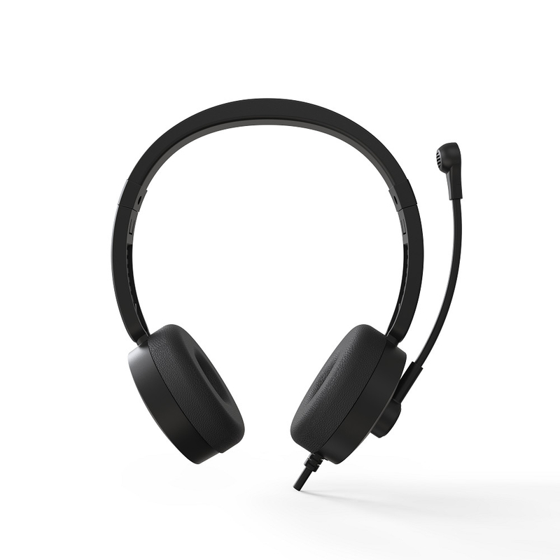 ETEK Noise-Cancelling Wired Headset blocca il rumore per il suono immersivo nelle riunioni, lavoro o giochi