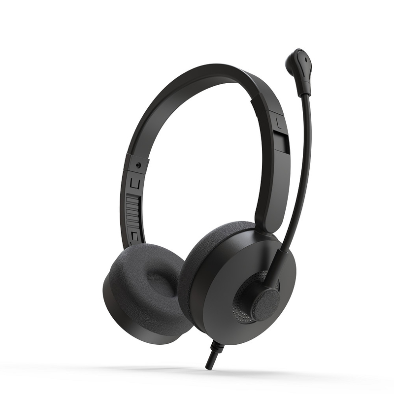 ETEK Noise-Cancelling Wired Headset blocca il rumore per il suono immersivo nelle riunioni, lavoro o giochi