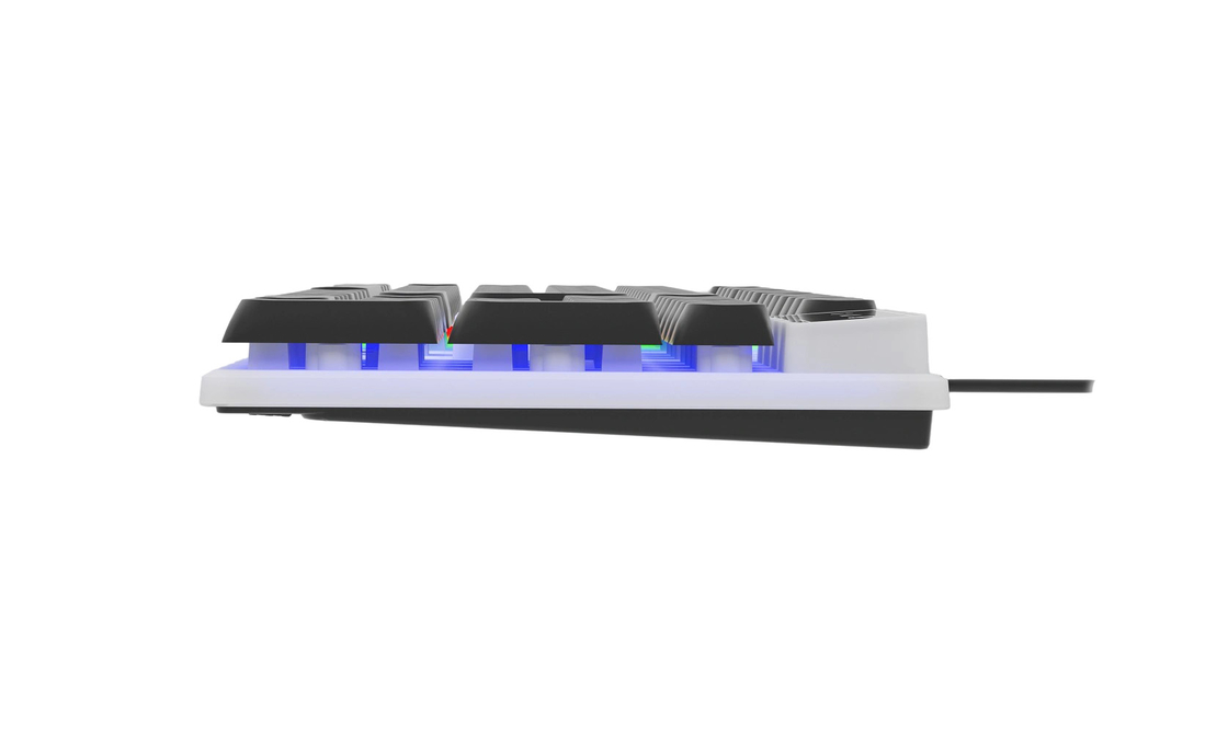 104 tasti Tastiera da gioco a grandezza naturale facile da trasportare luce di fondo LED arcobaleno tutti i tasti FN+F1-F12