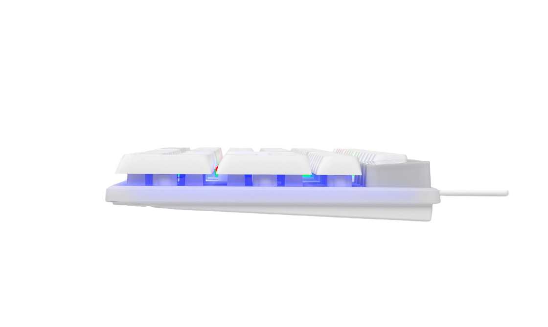 104 tasti Tastiera da gioco a grandezza naturale facile da trasportare luce di fondo LED arcobaleno tutti i tasti FN+F1-F12