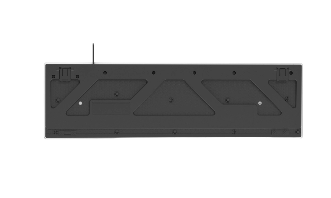 104 tasti Tastiera da gioco a grandezza naturale facile da trasportare luce di fondo LED arcobaleno tutti i tasti FN+F1-F12