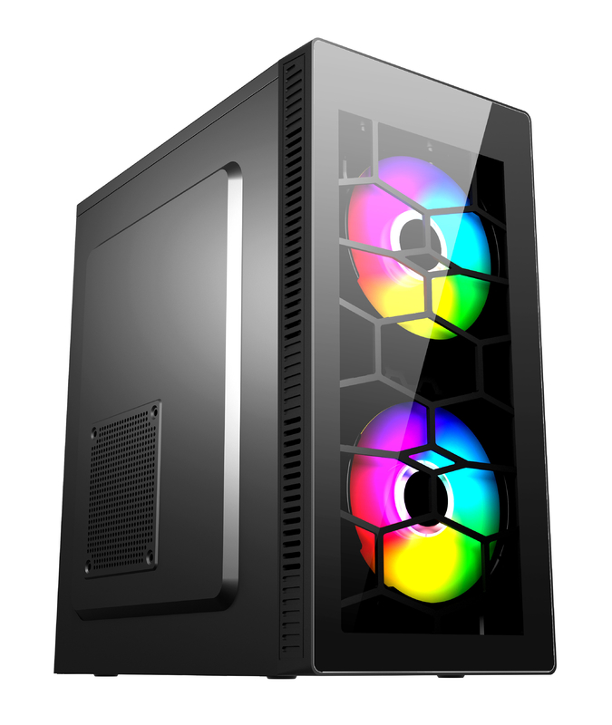 Cassa per computer da gioco portatile, progettata con formato MATX Fornisce spazio sufficiente per l'installazione del software e l'aggiornamento
