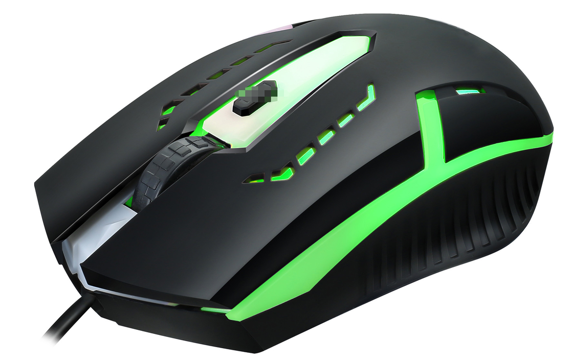 Tastiera per giochi in metallo con 104 tasti FN+F1-F12 Funzioni mouse per giochi a retroilluminazione a LED con illuminazione RGB regolabile DPI (500-1500)