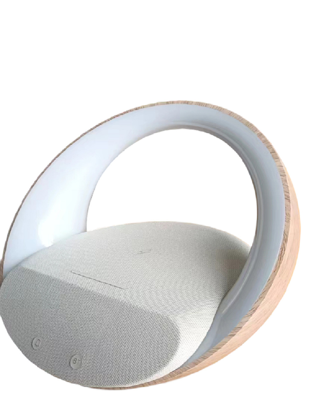 Altoparlante multifunzionale di ricarica wireless con connettività Bluetooth Luci a LED integrate e sveglia per famiglie