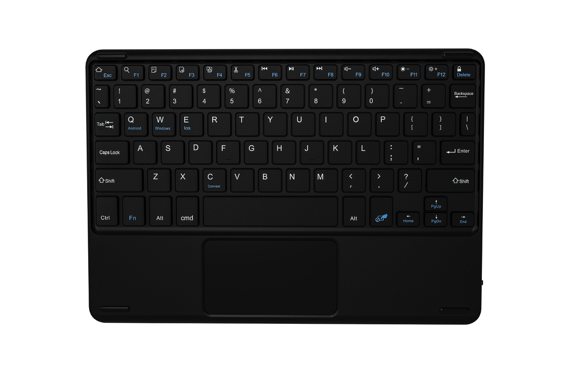 Tastiera portatile Bluetooth a 78 tasti con materiale ABS e touchpad per ufficio e intrattenimento