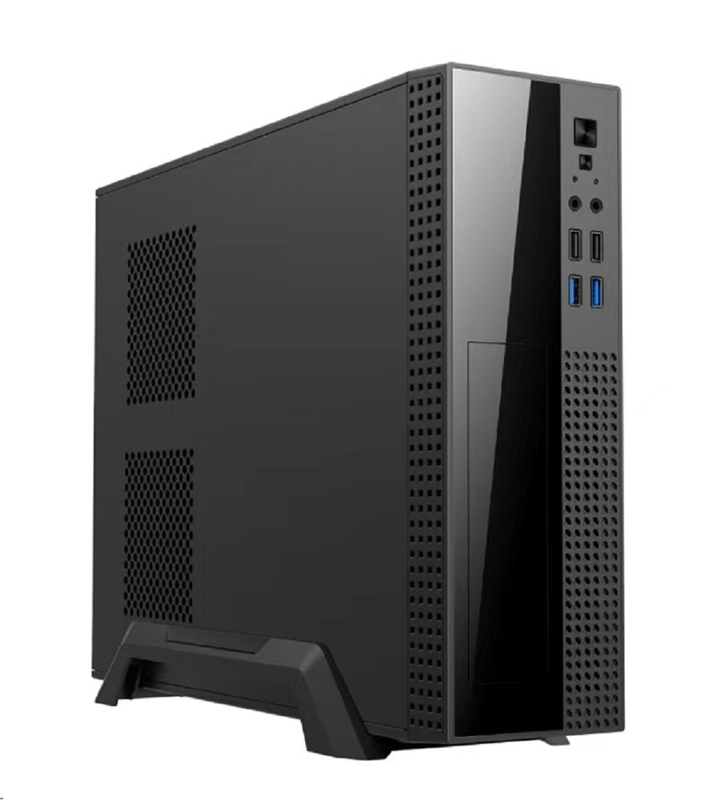 Cassa per computer supporta Micro ATX e ITX con forte scalabilità di archiviazione Interfacce frontali diverse 8cm Ventilatore per raffreddamento