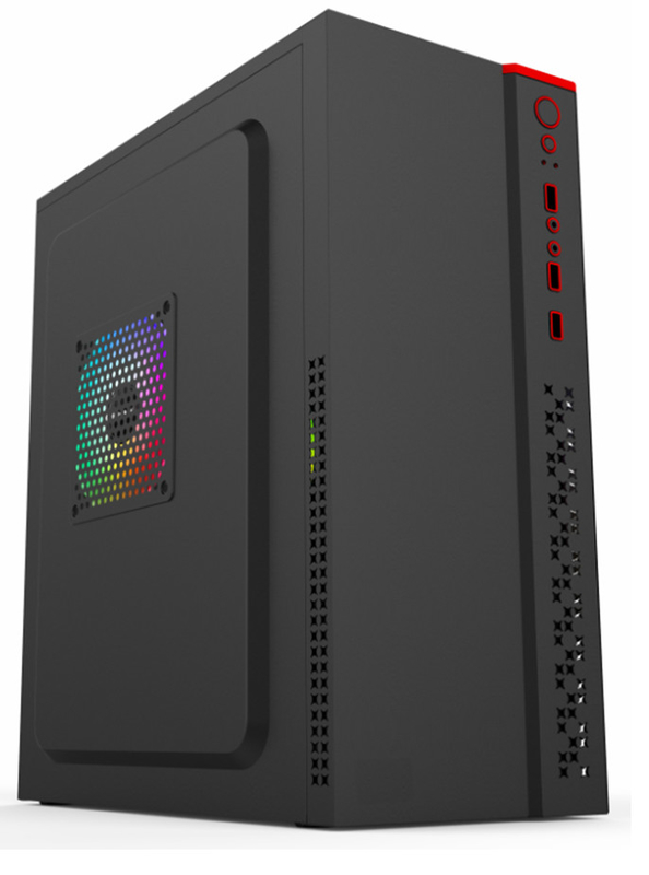 Cassa per computer supporta 7 slot PCI 2 HDD 3 SSD 1 unità CD 5 supporti ventilatori Compatibile con le schede madri ATX Micro ATX e Mini ATX