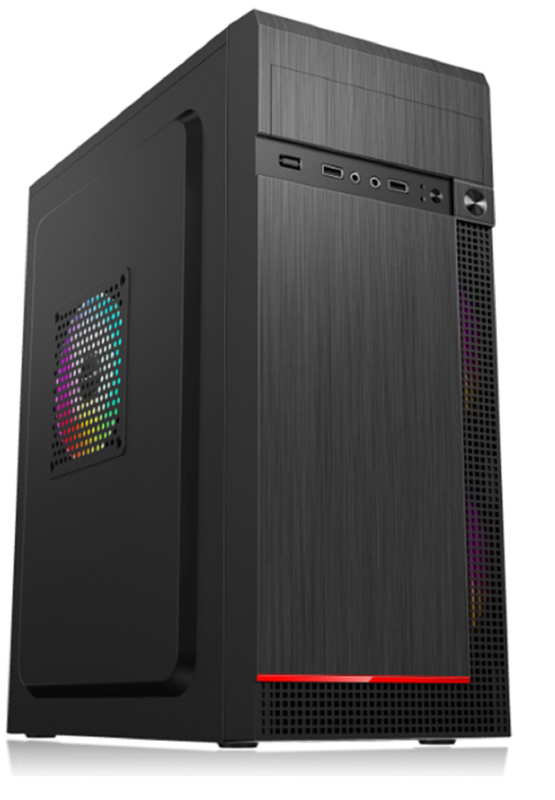 Cassa per computer supporta 7 slot PCI 2 HDD 3 SSD 1 unità CD 5 supporti ventilatori Compatibile con le schede madri ATX Micro ATX e Mini ATX