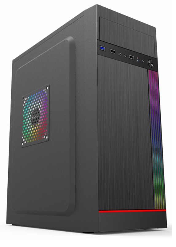 Cassa per computer supporta 7 slot PCI 2 HDD 3 SSD 1 unità CD 5 supporti ventilatori Compatibile con le schede madri ATX Micro ATX e Mini ATX