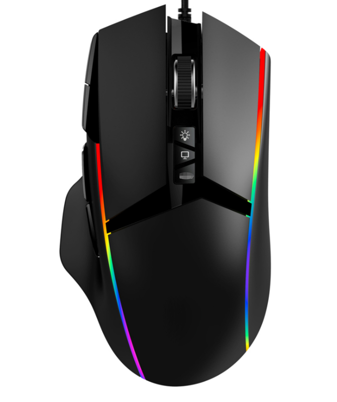 11D Gaming Mouse con tecnologia avanzata di sensori regolabile impostazioni personalizzate DPI per giocatori e professionisti