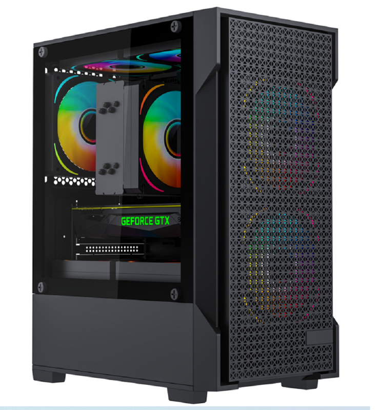 Supporta le schede madri MATX e MINI-ITX 5 Ventilatori Cassa per computer per un raffreddamento efficiente Interfaccia USB 3.0 Schede grafiche fino a 275 mm di lunghezza