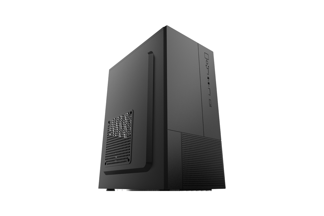 Cassa Micro ATX compatta con ampio spazio interno ad un prezzo accessibile.
