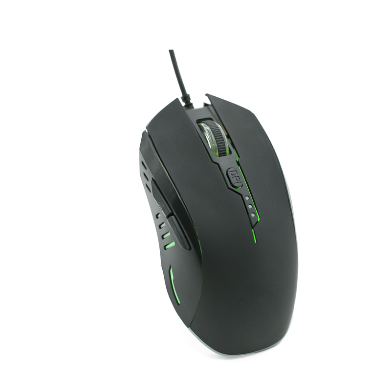 Riflessione RGB, regolazione DPI a 4 livelli, USB plug-and-play, mouse da gioco ergonomica 6D per professionisti e utenti generali