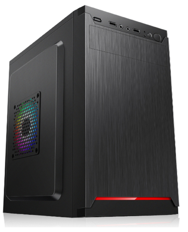 Supporta MicroATX MIniATX con 4 slot di espansione 2HDD 2 SSD 12cm E 8cm Fan Mounts Compatta Lightweight Computer Case For Money
