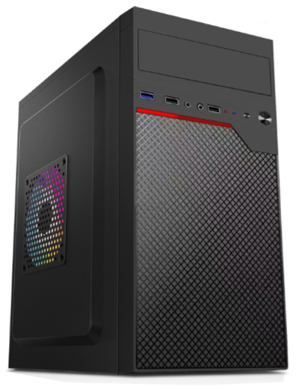 Supporta MicroATX MIniATX con 4 slot di espansione 2HDD 2 SSD 12cm E 8cm Fan Mounts Compatta Lightweight Computer Case For Money