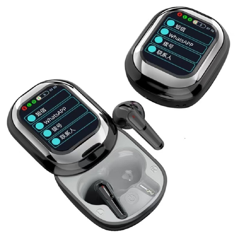 Bluetooth V5.4 Touch Control 1 ora di ricarica Per 3,5 ore di tempo di conversazione IP4 impermeabile Supporta WhatsApp Facebook Notifiche
