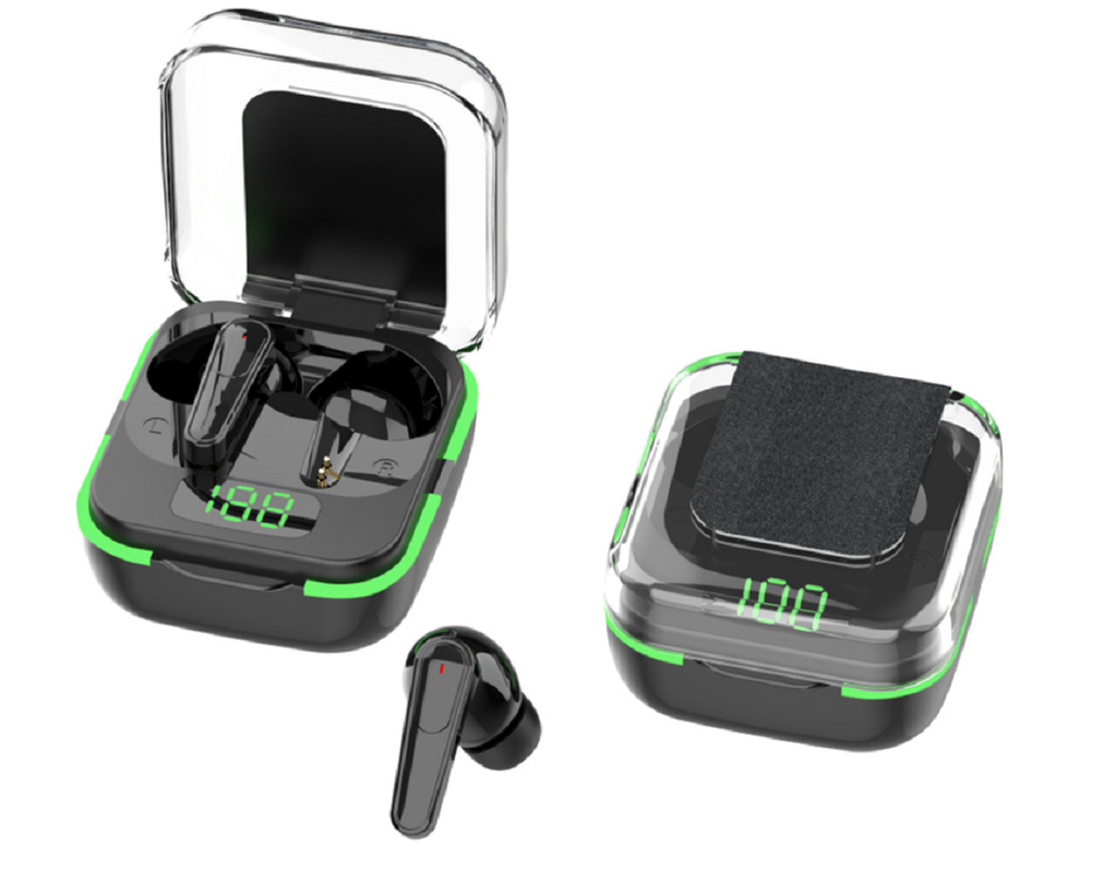 Equipaggiato con antenna Banzai e altoparlante F10 Questo dispositivo dispone di batteria per cuffie da 30mAh e cassa di ricarica da 200mAh