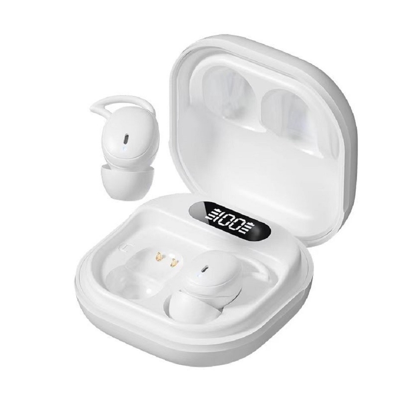 V5.4 Earphone Bluetooth Supporta protocolli A2DP AVRCP HFP Tempo di conversazione 3-5 ore F6 Altoparlante anello di rame in colore nero bianco