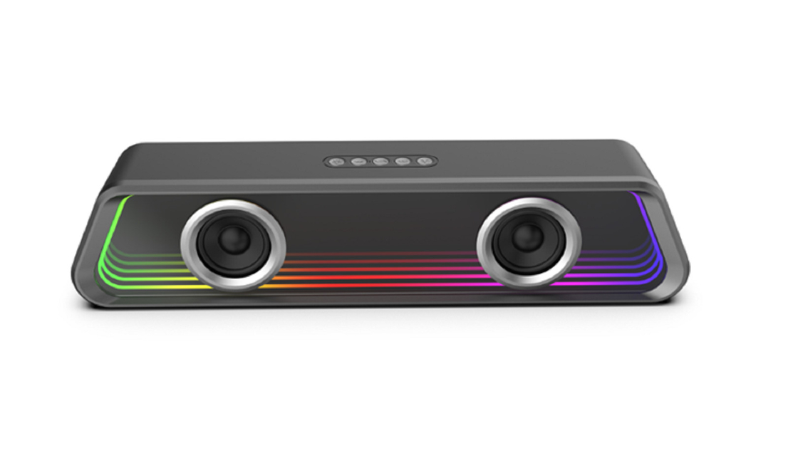 Bluetooth 5.3 ABS Materiale specchio 3000mAh Batteria 8W X 2 Output Supporta BT/TF/USB/FM/AUX-IN/TWS per gli amanti della musica