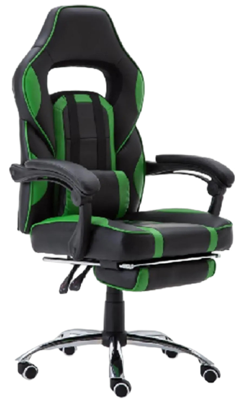 Meccanismo poltrona da scrivania multifunzione appoggio ai piedi 100mm gaslift e poltrona in PU offre braccioli comodi ed ergonomici