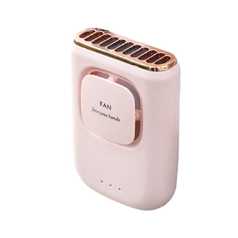 1200mAh Batteria 5V carica tensione Tipo-C carica 3 modalità regolabile portatile piccolo ventilatore in rosa o blu