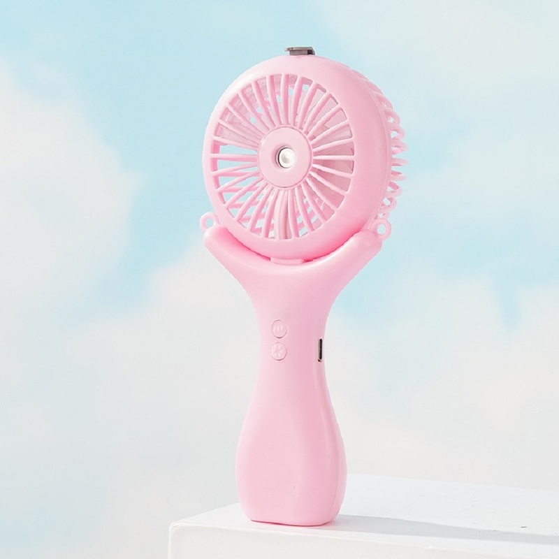 Batteria da 500mAh 2 ore di ricarica Tre velocità del vento 148g Leggero Pallone da scrivania 3 in 1 Nano Spray Fan