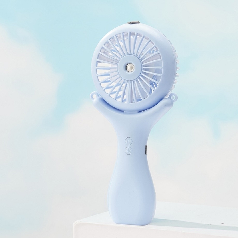 Batteria da 500mAh 2 ore di ricarica Tre velocità del vento 148g Leggero Pallone da scrivania 3 in 1 Nano Spray Fan