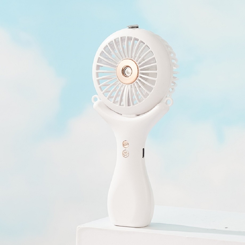 Batteria da 500mAh 2 ore di ricarica Tre velocità del vento 148g Leggero Pallone da scrivania 3 in 1 Nano Spray Fan