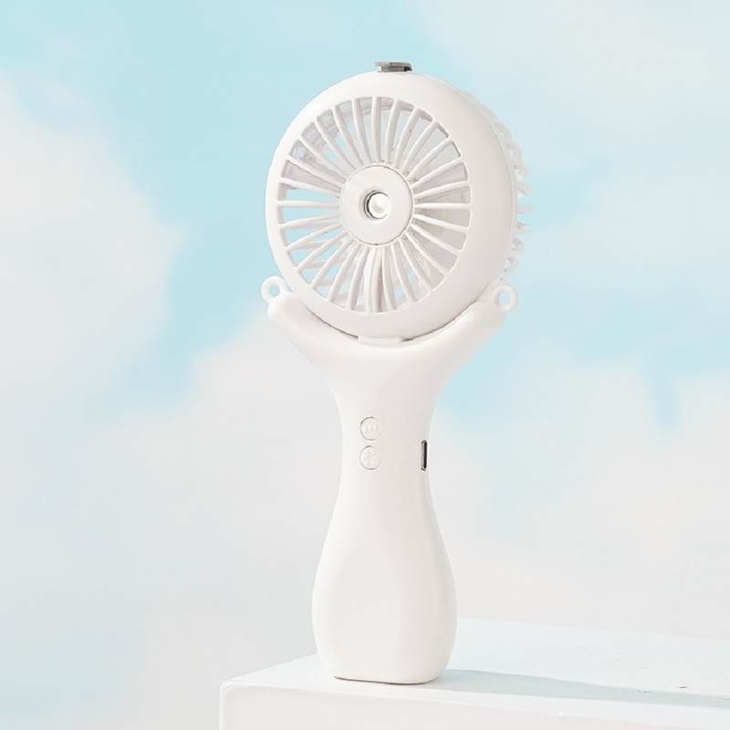 Batteria da 500mAh 2 ore di ricarica Tre velocità del vento 148g Leggero Pallone da scrivania 3 in 1 Nano Spray Fan