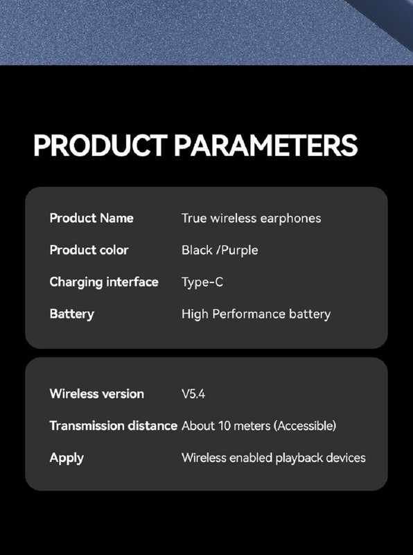 Bluetooth 5.4 F10 Titanio Composto Diaframma Altoparlante A2DP AVRCP HFP 12H durata della batteria 60H Musica riproduzione 1H carica