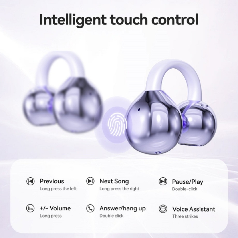 BT 5.4 3D Ergonomic Design Bluetooth cuffia cuffia fino a 5 ore per chiamata Pressione uniforme in nebbia viola latte tè pelle ossidiana nero