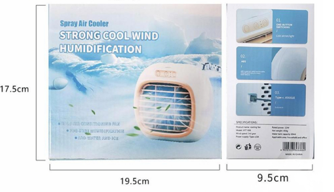 Batteria 1500mAh Offre lunga durata Materiale ABS resistente alle gocce 80ml Serbatoio d'acqua Fornisce raffreddamento esteso